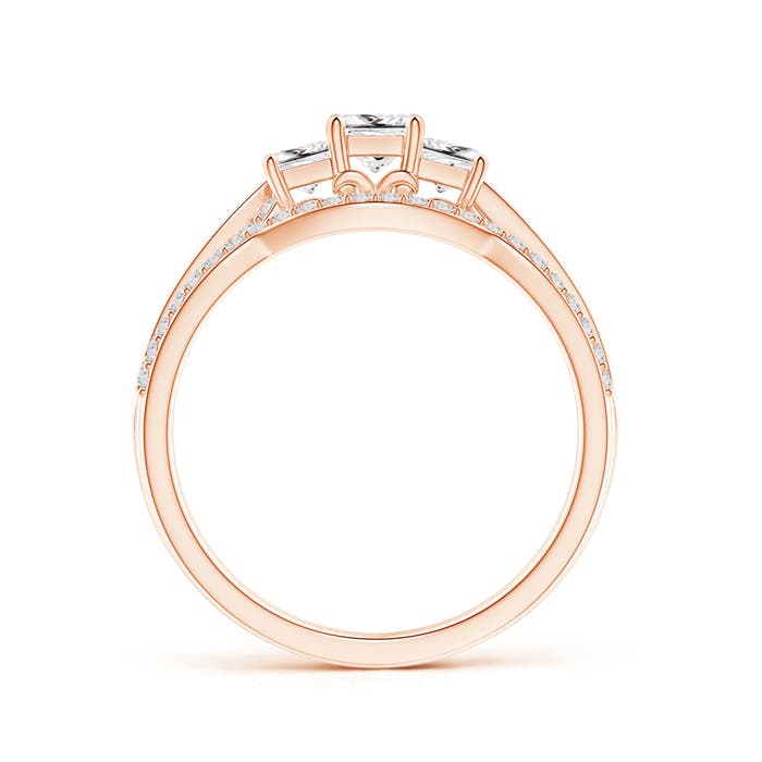 H, SI2 / 0.75 CT / 14 KT Rose Gold