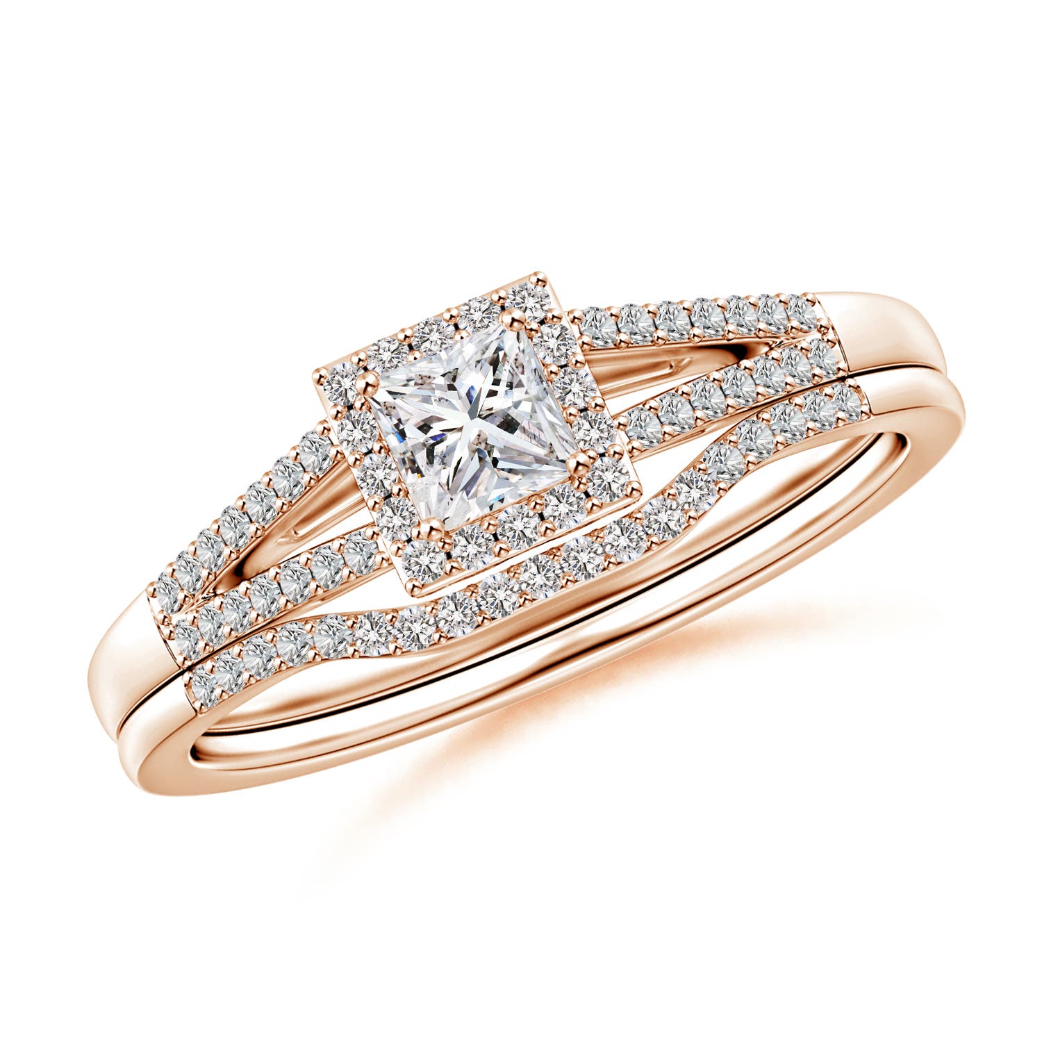 I-J, I1-I2 / 0.47 CT / 14 KT Rose Gold