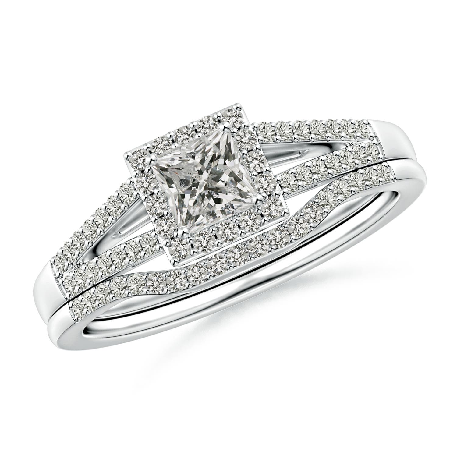 K, I3 / 0.76 CT / 14 KT White Gold