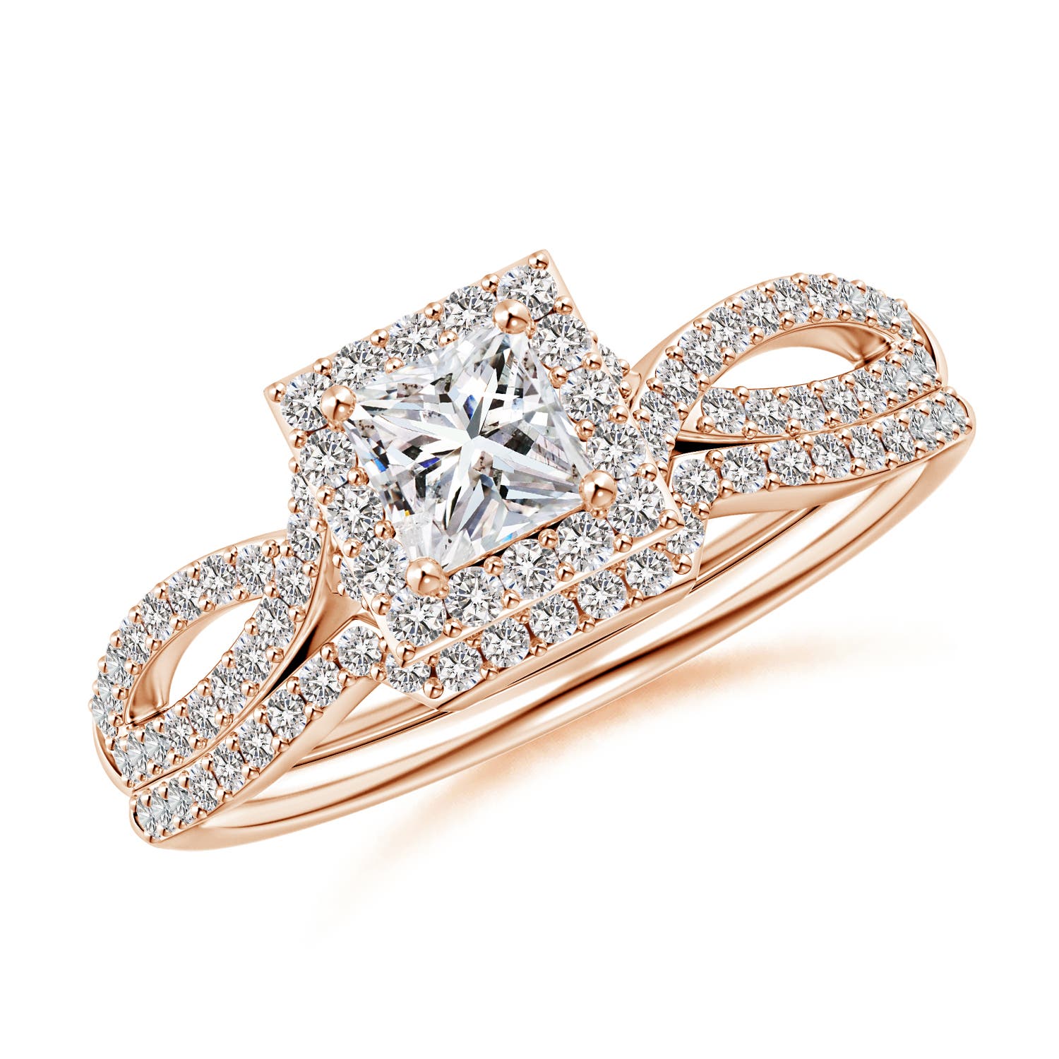 I-J, I1-I2 / 0.75 CT / 14 KT Rose Gold