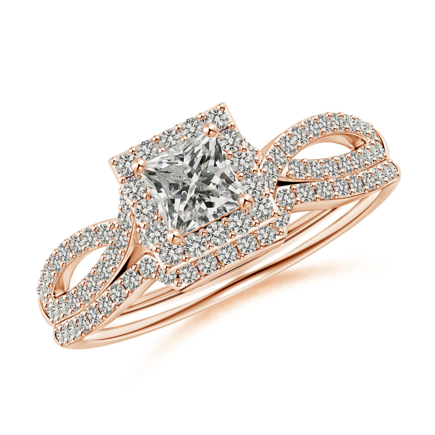 K, I3 / 0.75 CT / 14 KT Rose Gold