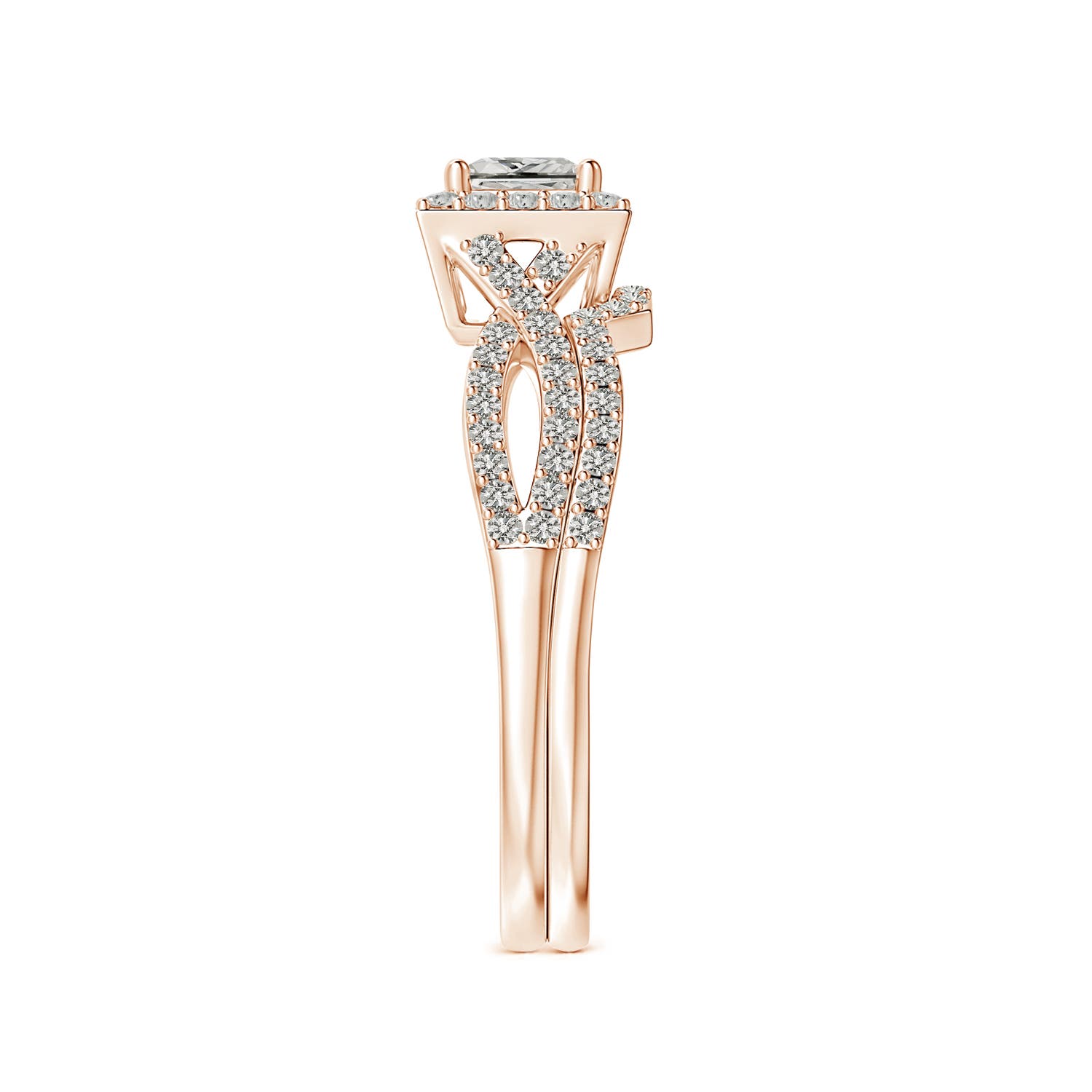 K, I3 / 0.75 CT / 14 KT Rose Gold