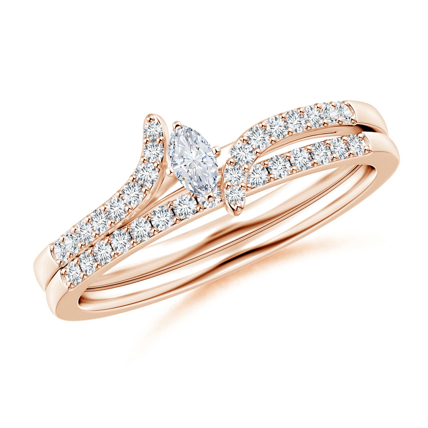 G, VS2 / 0.33 CT / 14 KT Rose Gold