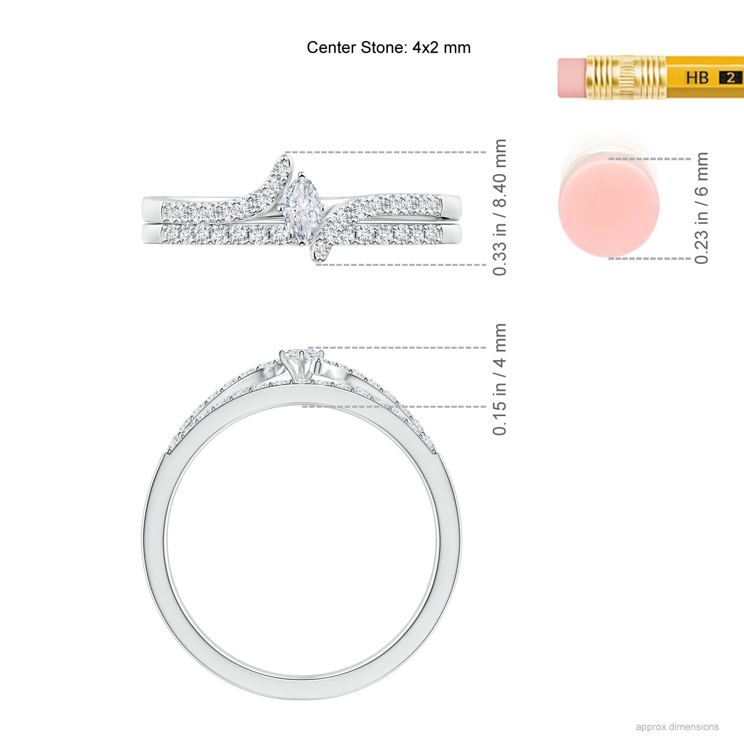 G, VS2 / 0.33 CT / 14 KT White Gold