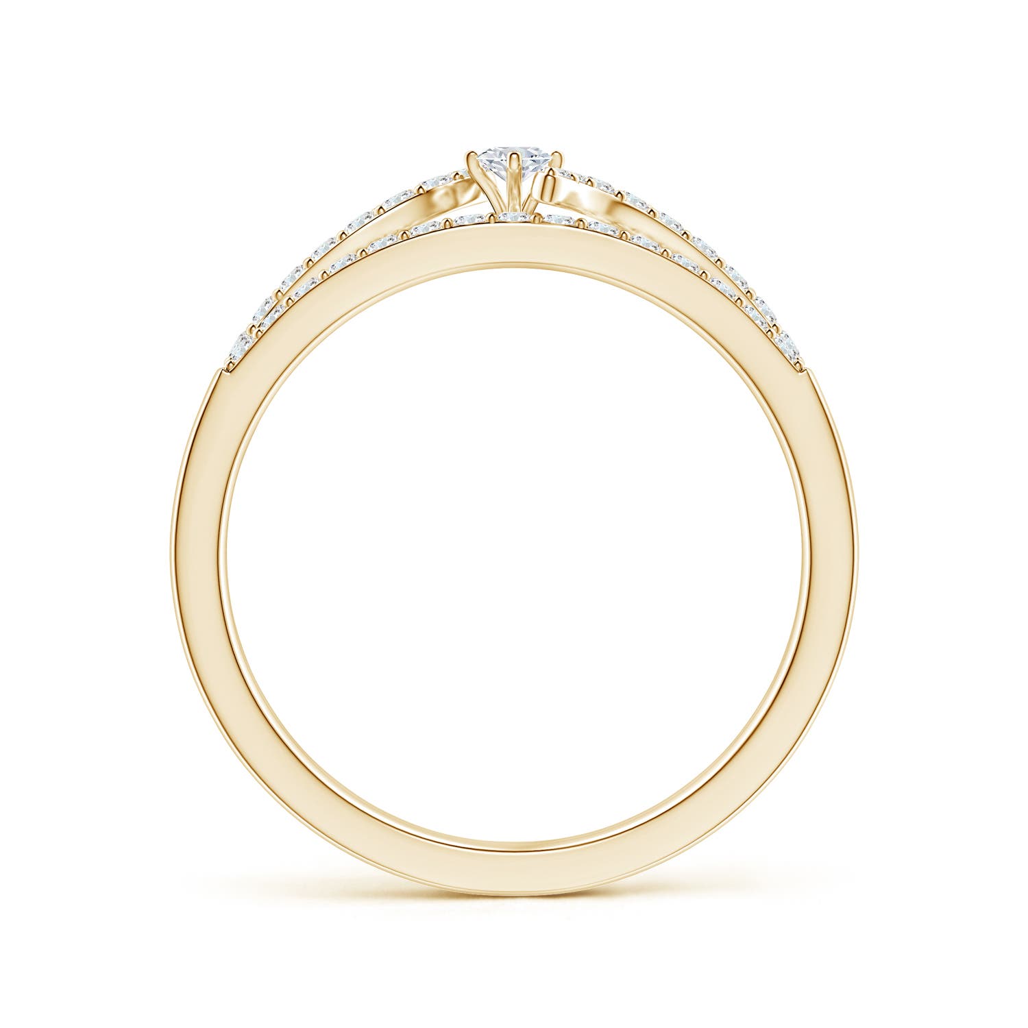 G, VS2 / 0.33 CT / 14 KT Yellow Gold