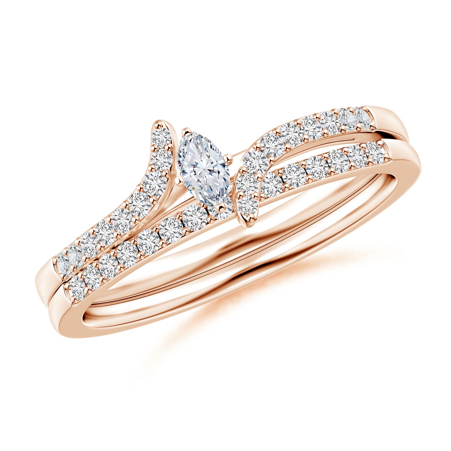 H, SI2 / 0.33 CT / 14 KT Rose Gold