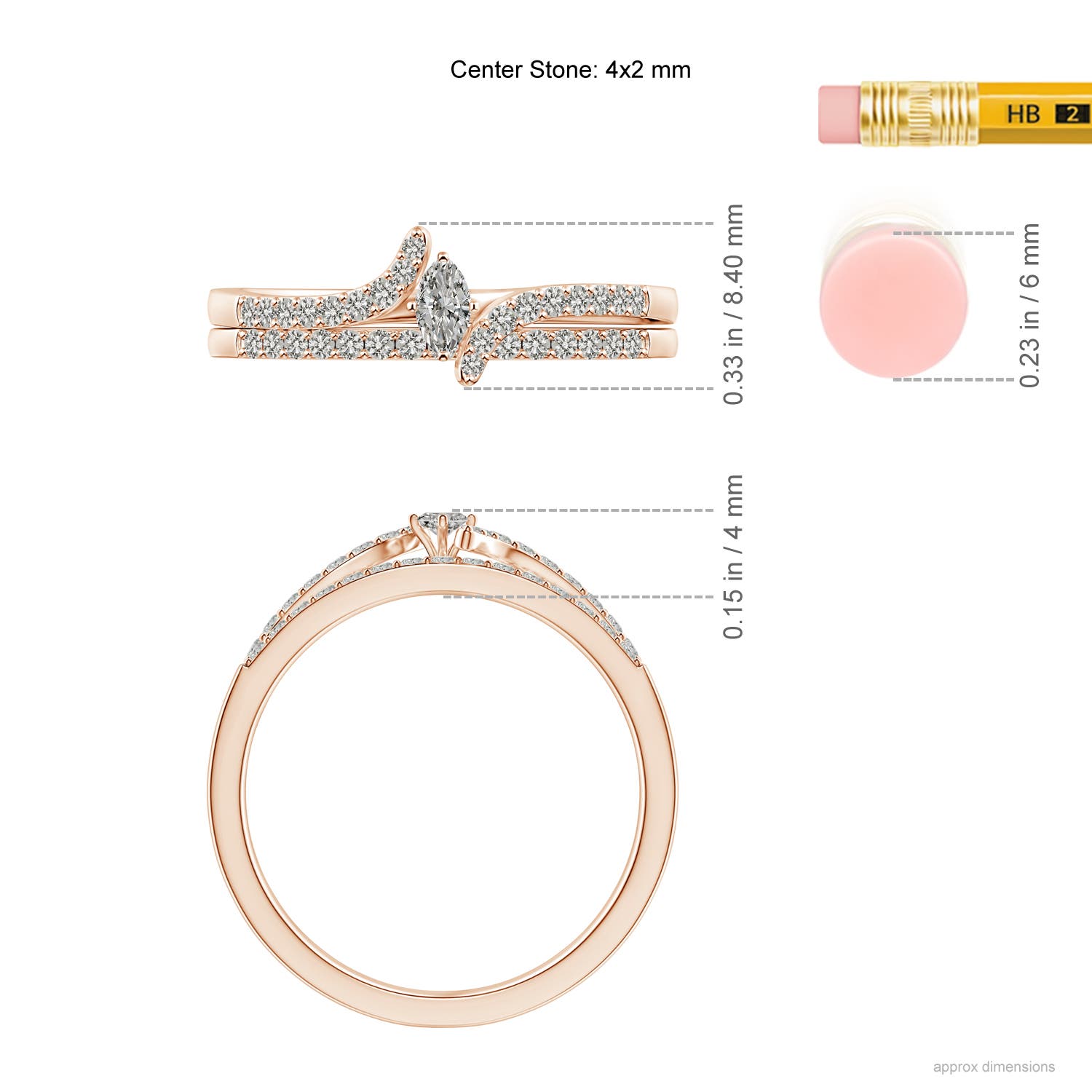 K, I3 / 0.33 CT / 14 KT Rose Gold