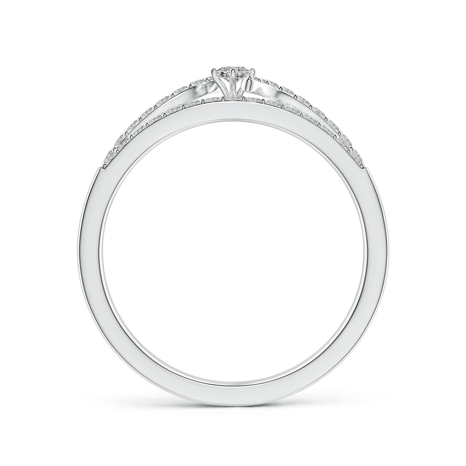 K, I3 / 0.33 CT / 14 KT White Gold