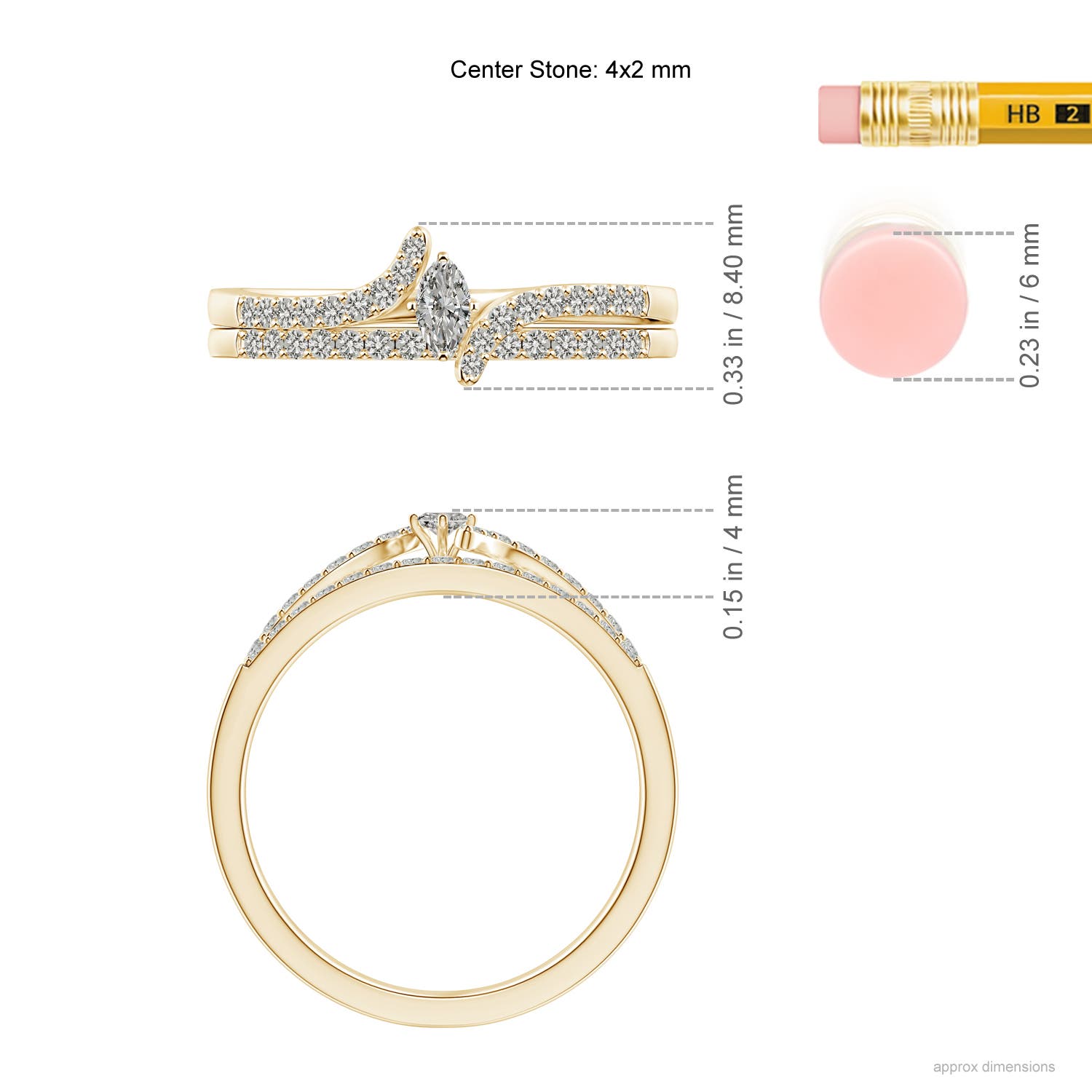 K, I3 / 0.33 CT / 14 KT Yellow Gold