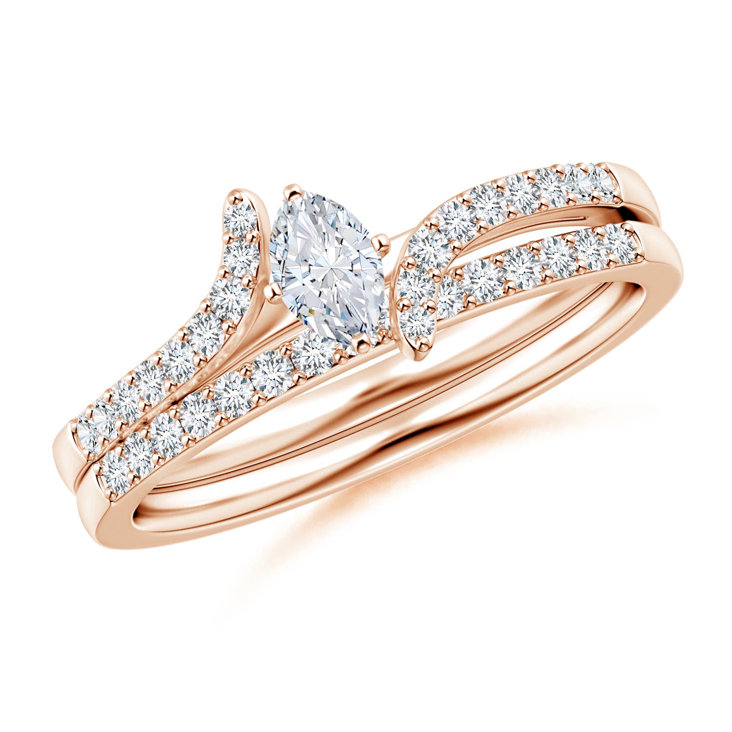 G, VS2 / 0.51 CT / 14 KT Rose Gold