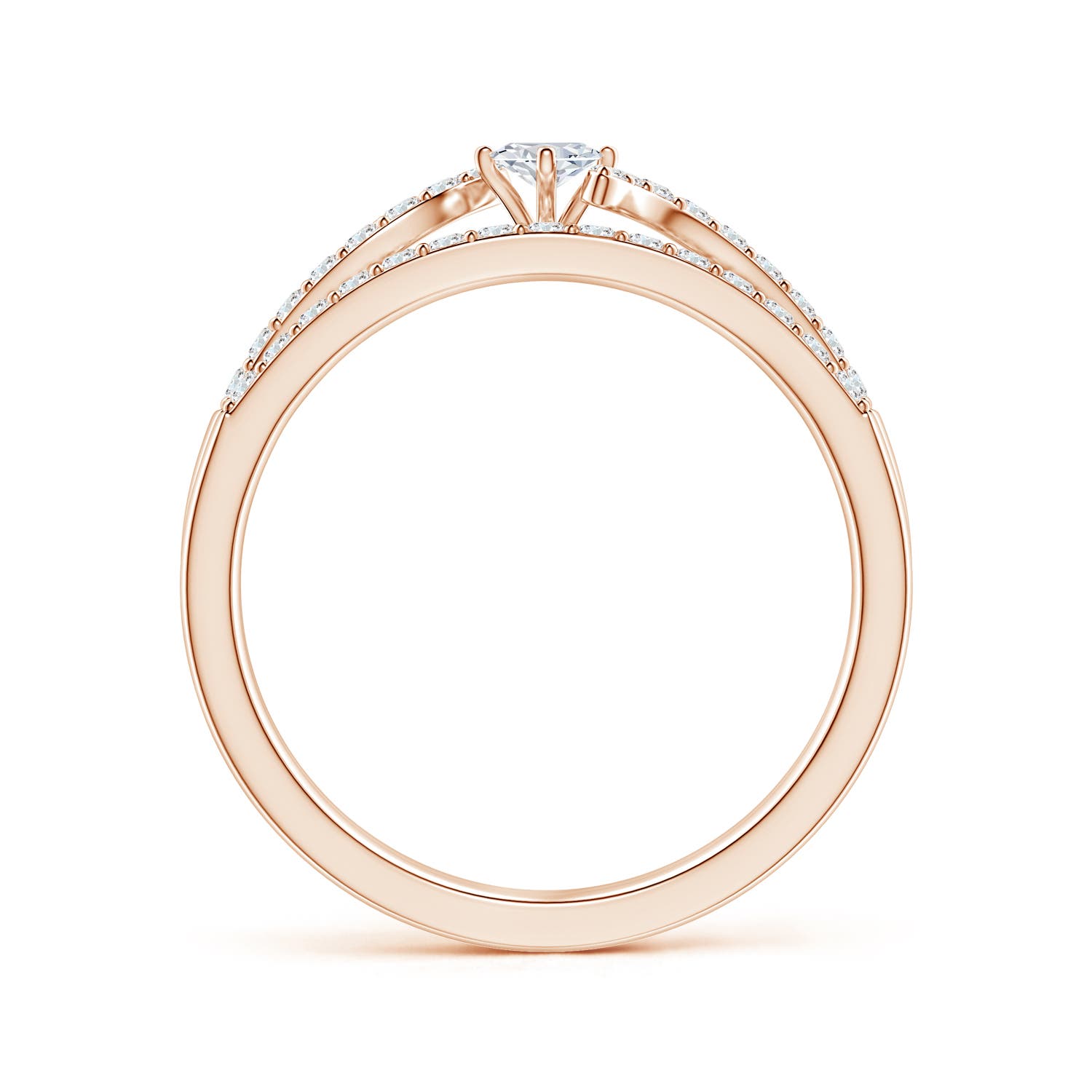 G, VS2 / 0.51 CT / 14 KT Rose Gold