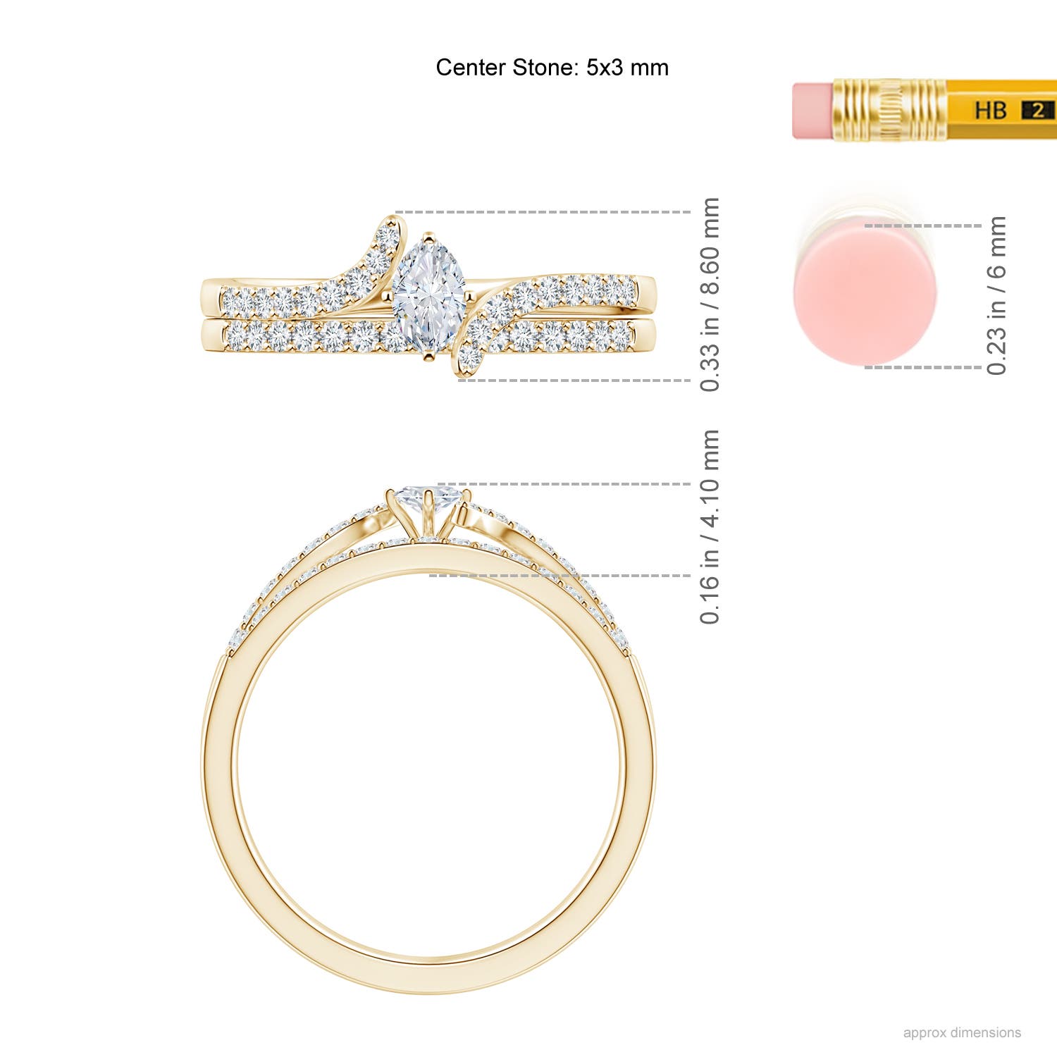 G, VS2 / 0.51 CT / 14 KT Yellow Gold