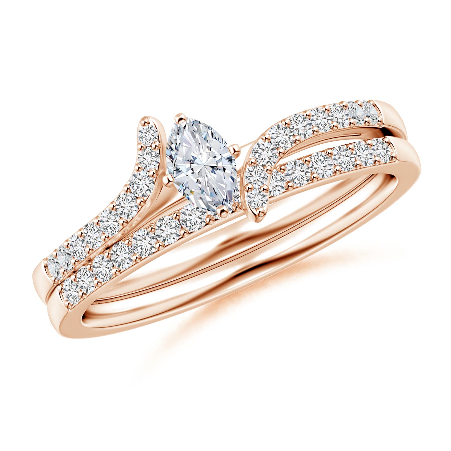 H, SI2 / 0.51 CT / 14 KT Rose Gold