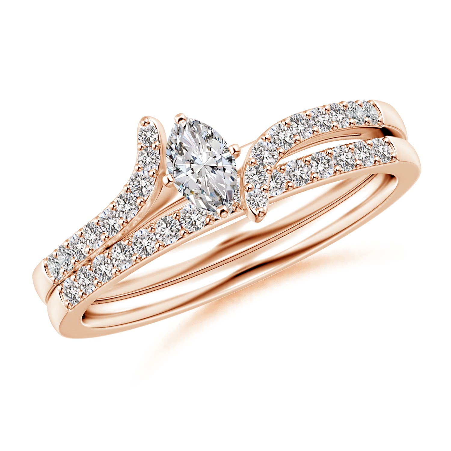 I-J, I1-I2 / 0.51 CT / 14 KT Rose Gold