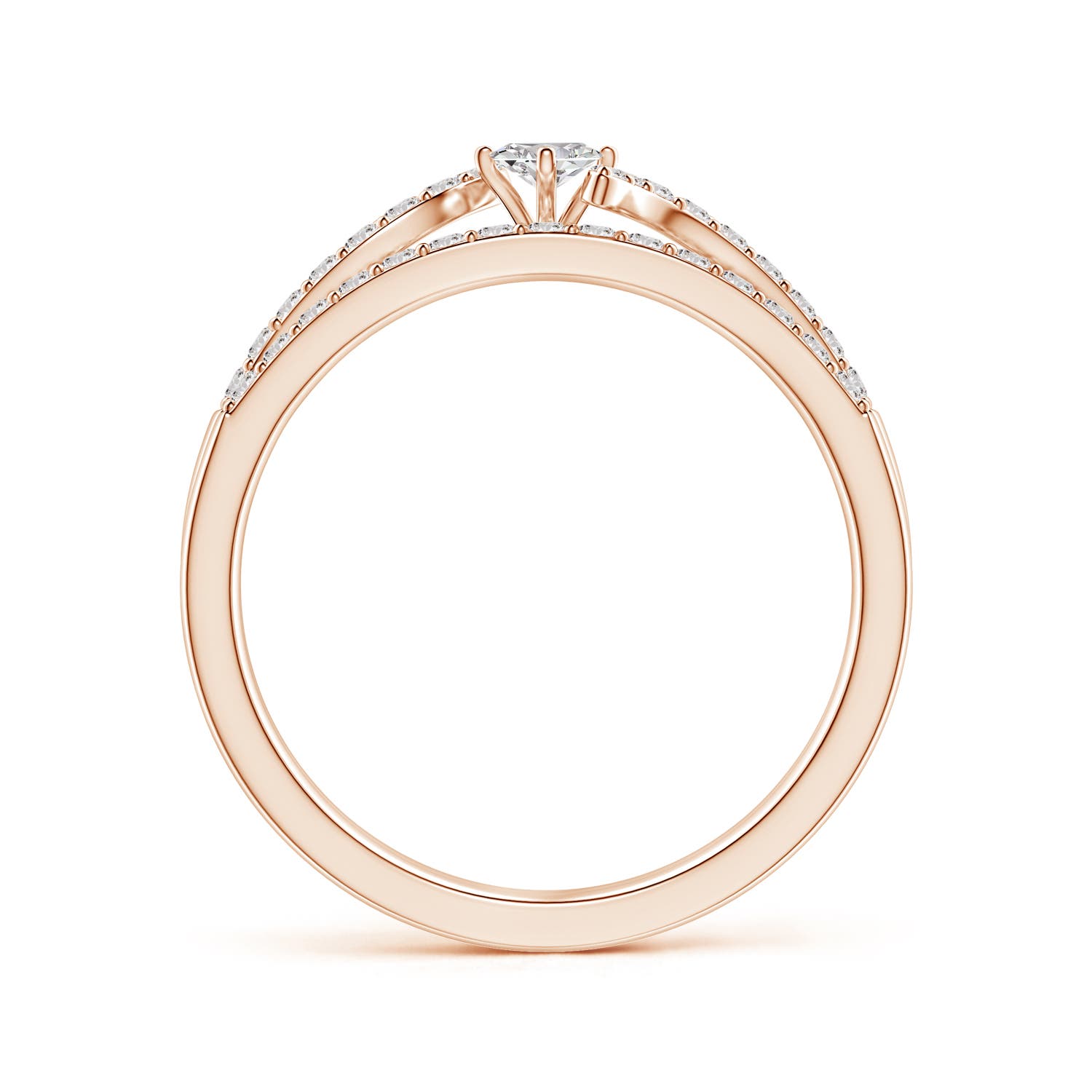 I-J, I1-I2 / 0.51 CT / 14 KT Rose Gold