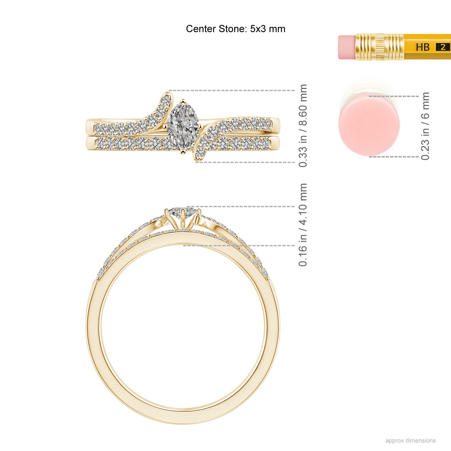 K, I3 / 0.51 CT / 14 KT Yellow Gold