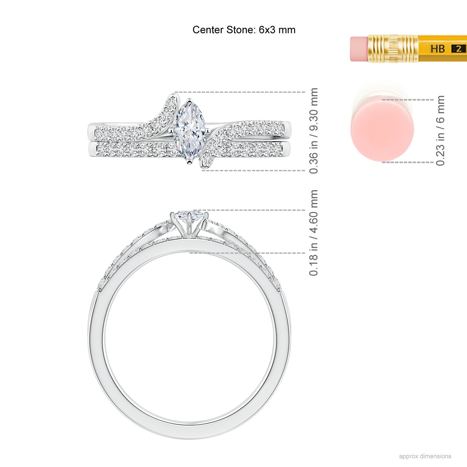 H, SI2 / 0.63 CT / 14 KT White Gold