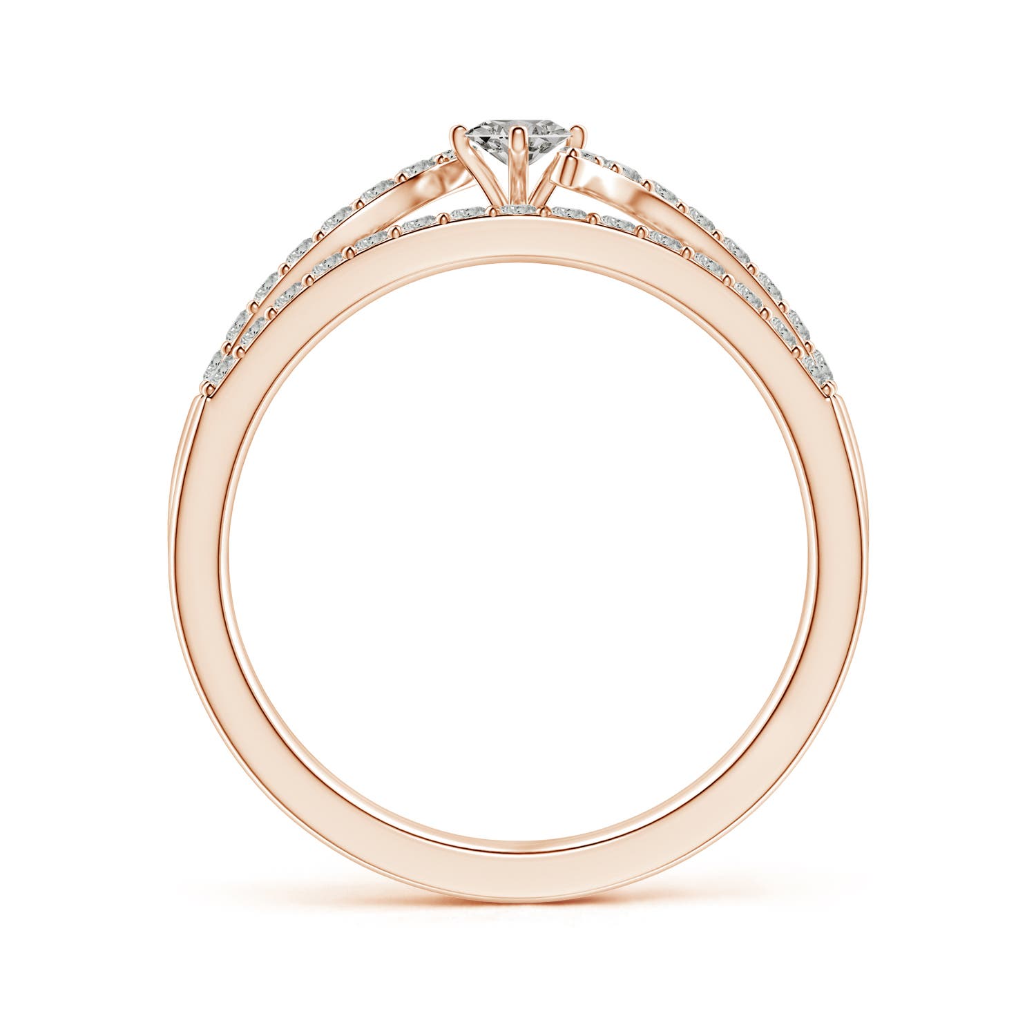 K, I3 / 0.63 CT / 14 KT Rose Gold