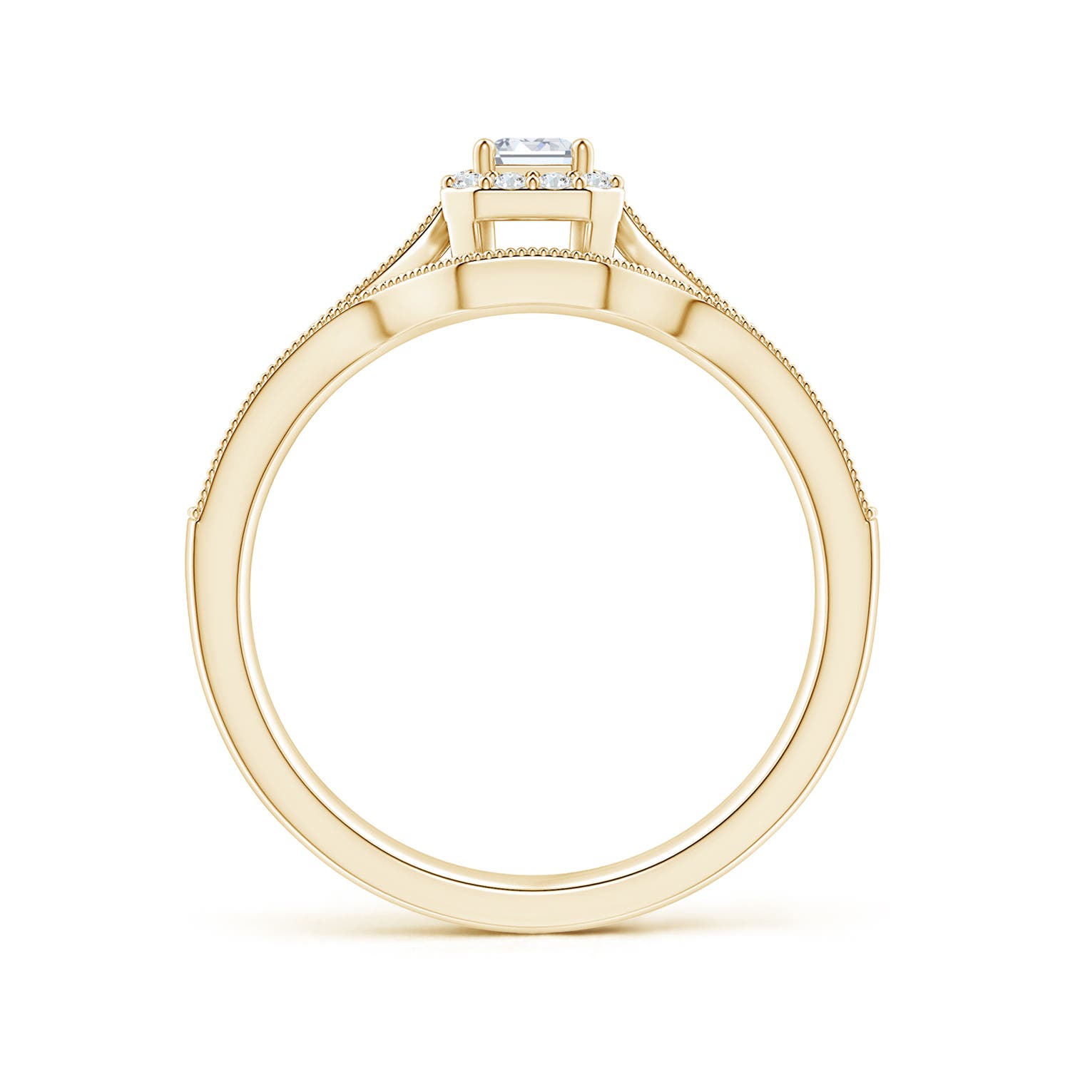 F-G, VS / 0.5 CT / 14 KT Yellow Gold