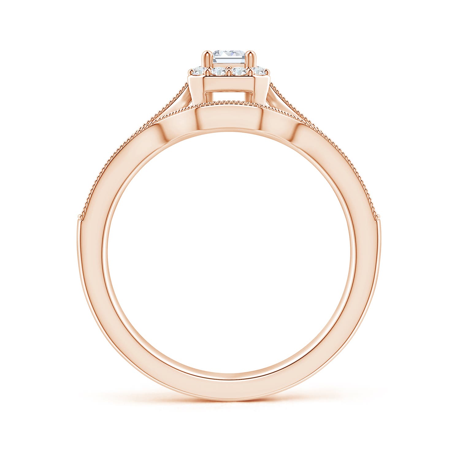 F-G, VS / 0.66 CT / 14 KT Rose Gold