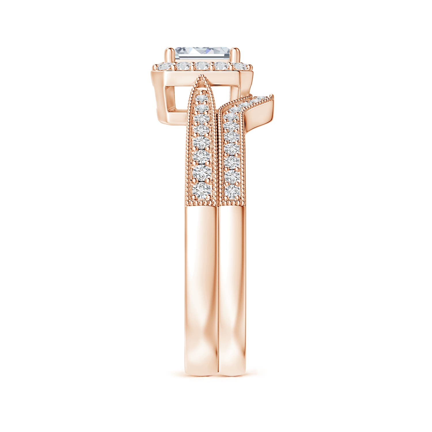 H, SI2 / 0.66 CT / 14 KT Rose Gold