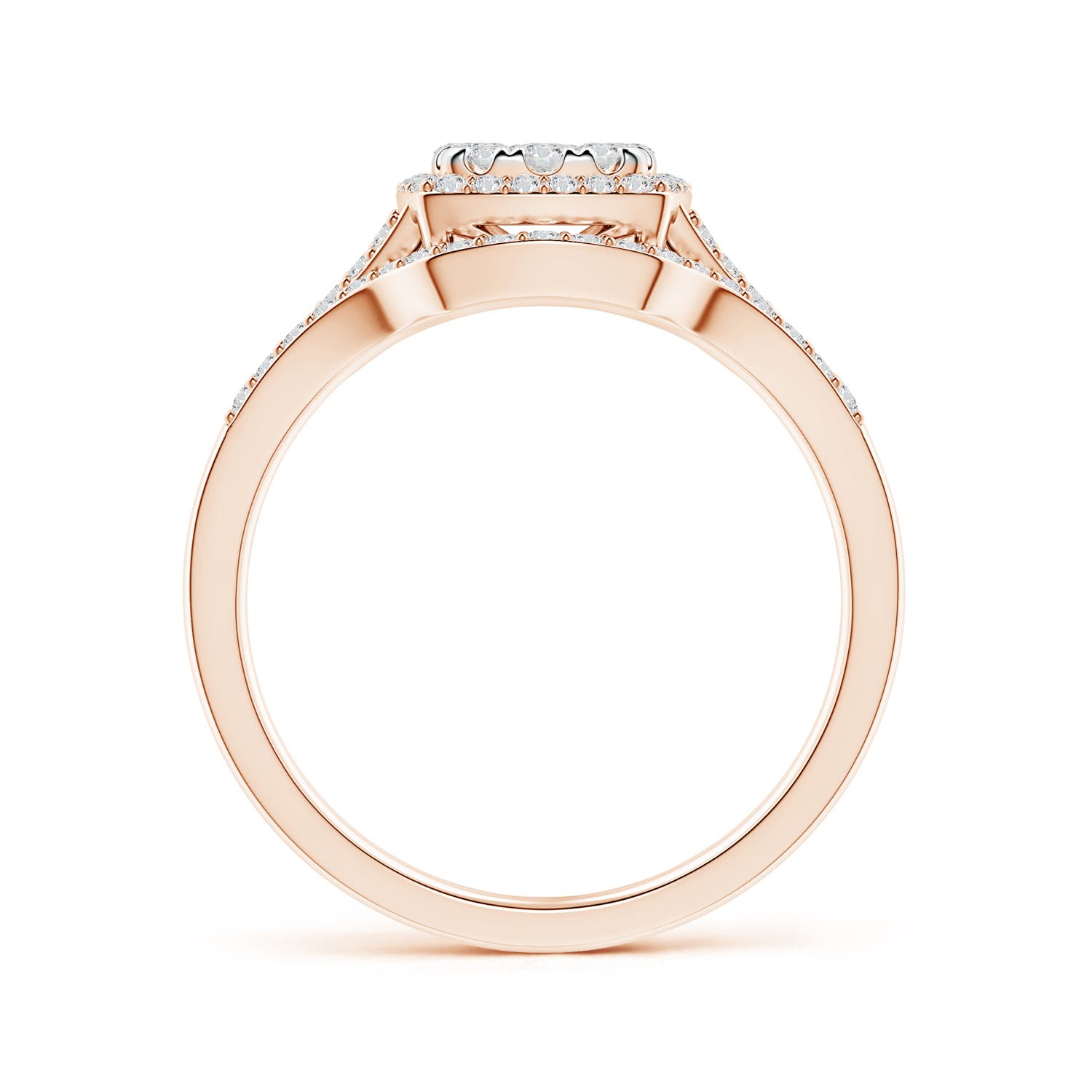 H, SI2 / 0.87 CT / 14 KT Rose Gold