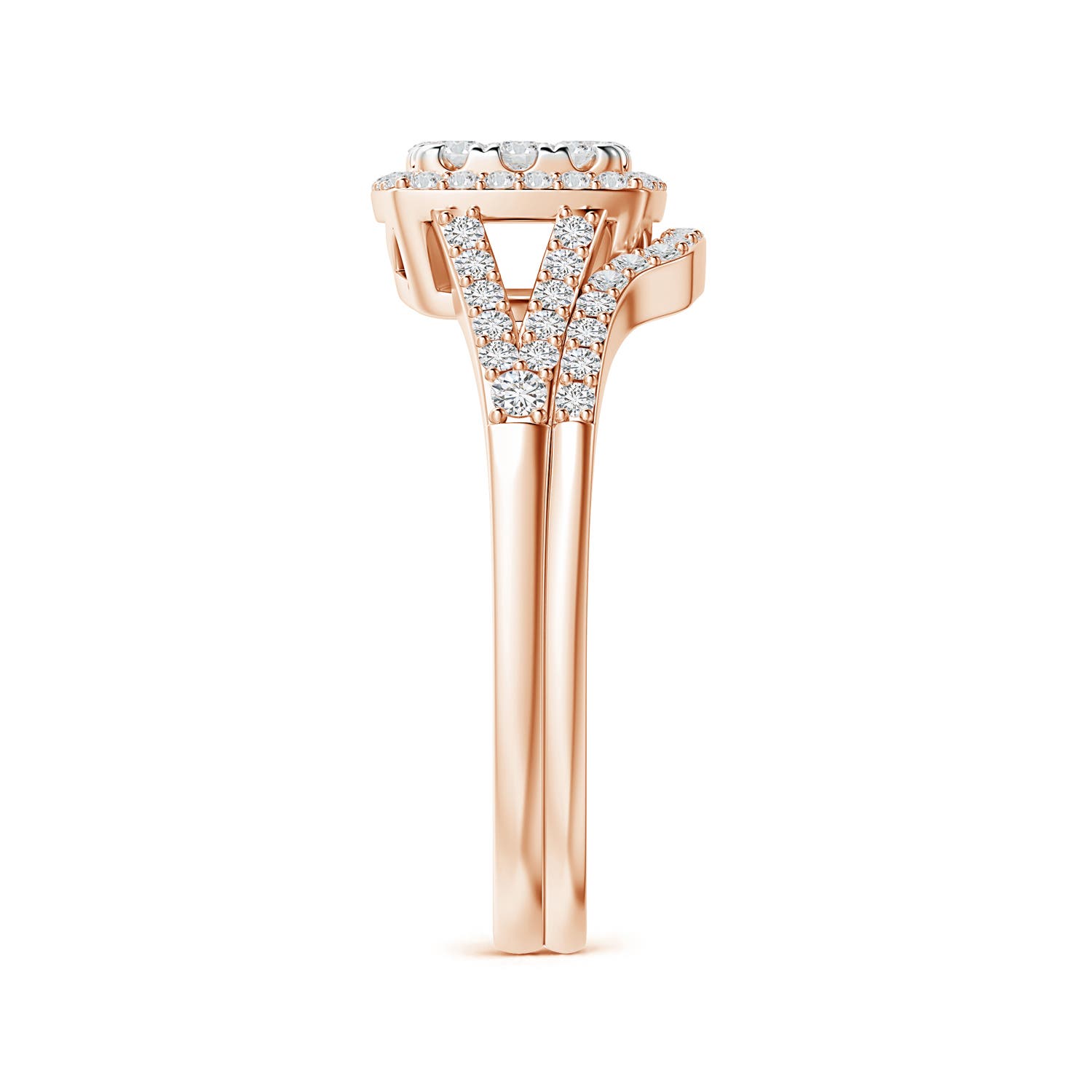 H, SI2 / 0.87 CT / 14 KT Rose Gold