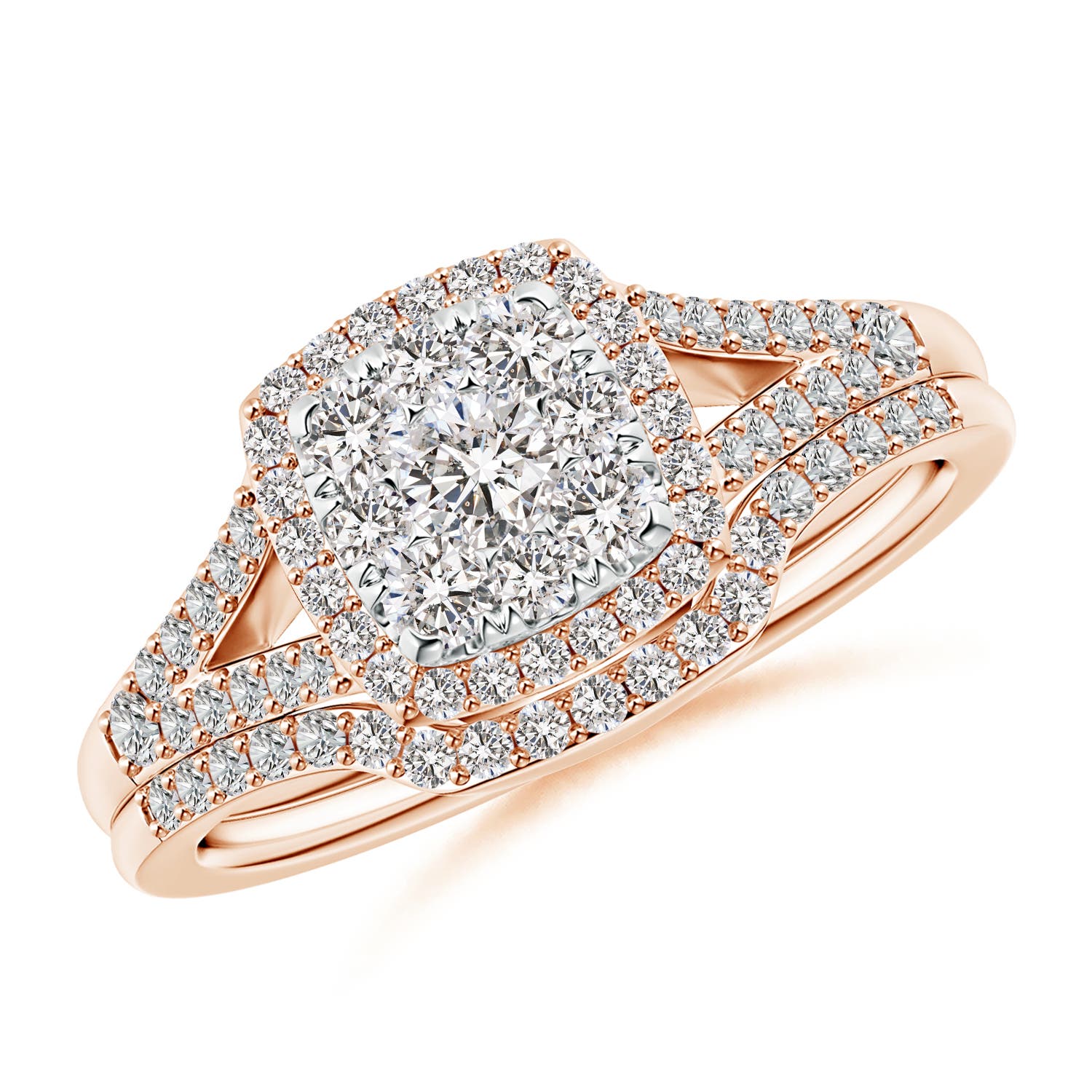 I-J, I1-I2 / 0.87 CT / 14 KT Rose Gold