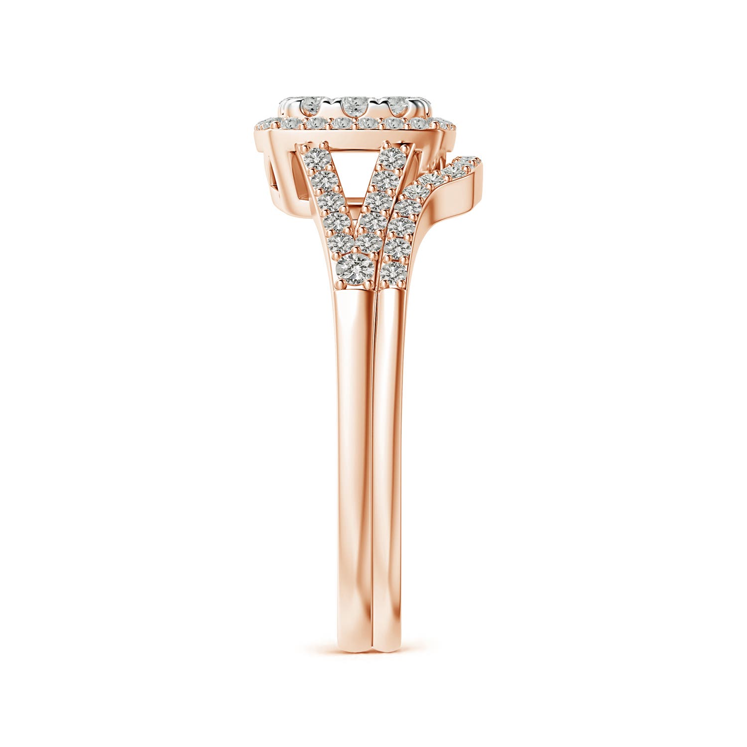 K, I3 / 0.87 CT / 14 KT Rose Gold