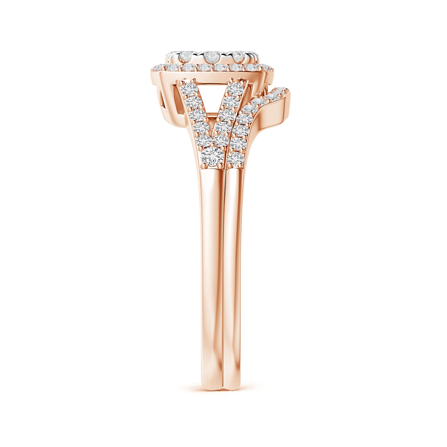 H, SI2 / 1.02 CT / 14 KT Rose Gold