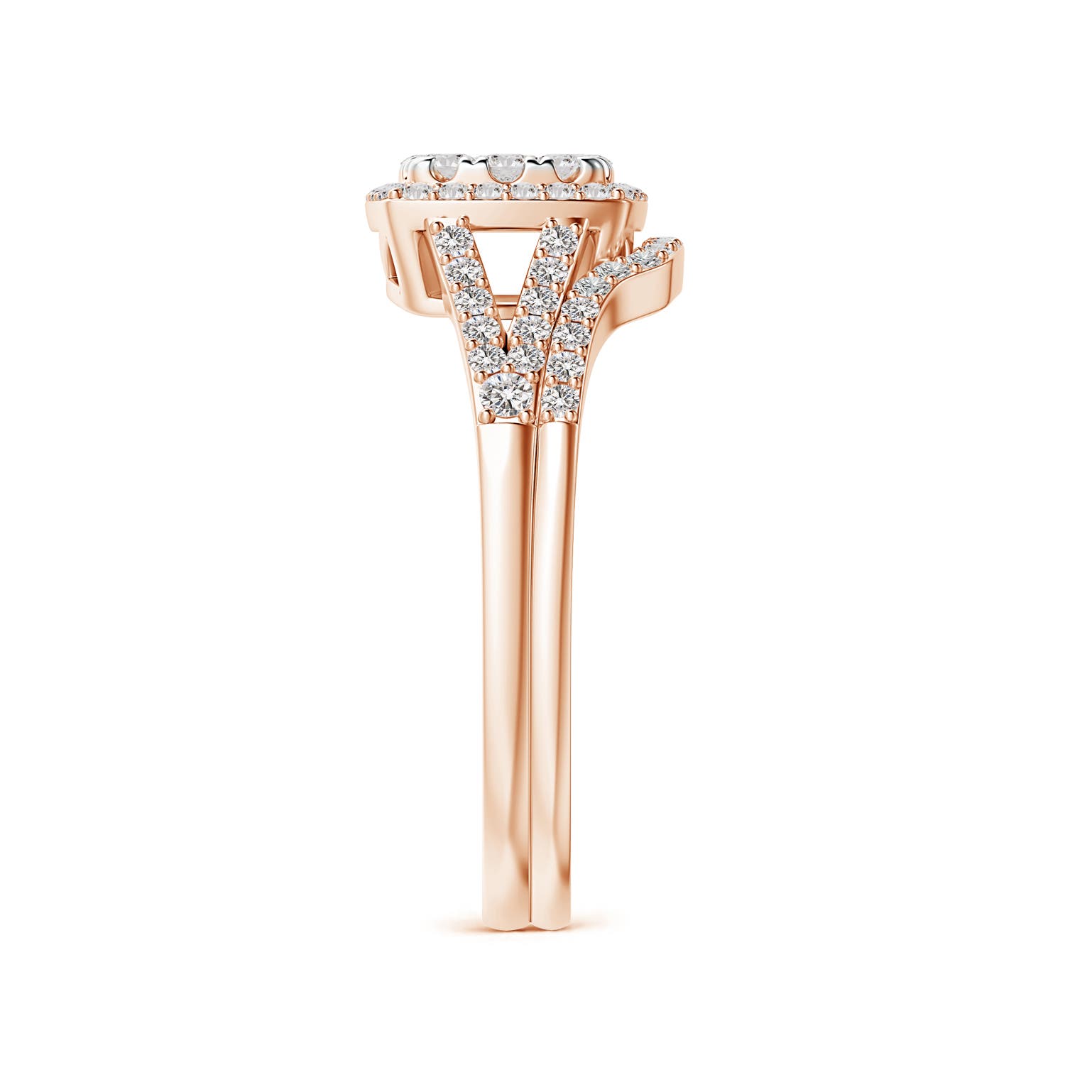 I-J, I1-I2 / 0.67 CT / 14 KT Rose Gold