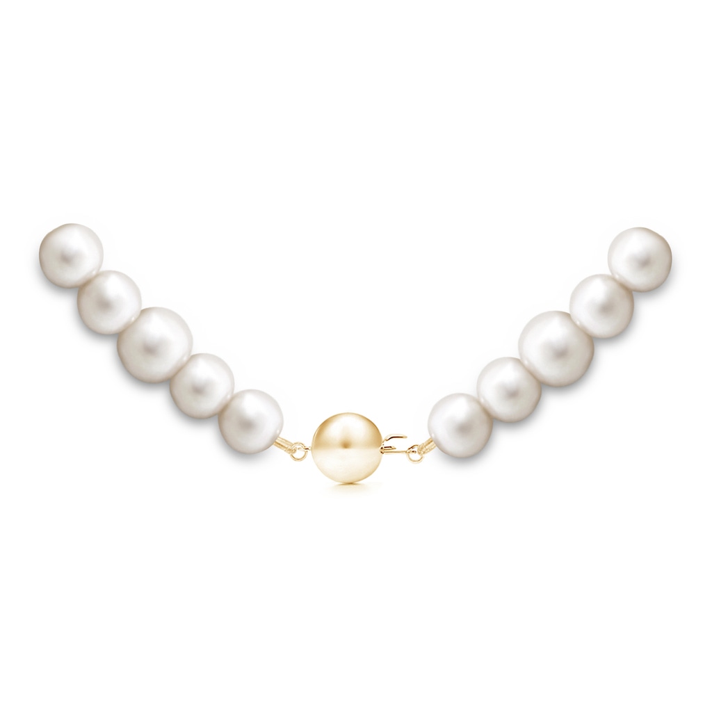 Ball Clasp 6.5-7.5mm Fusion Freshwater Cultured Pearl Necklace in Yellow Gold Product Image