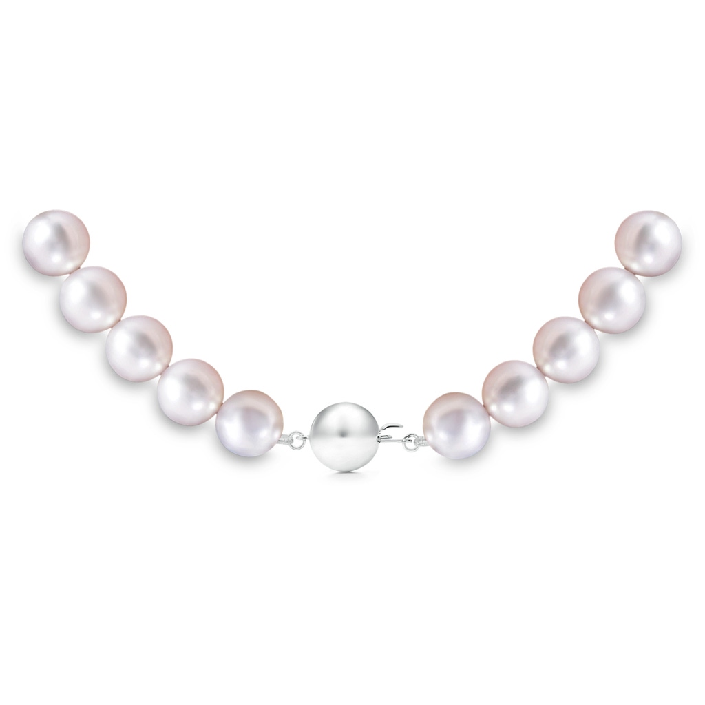 6-7mm Ball Clasp 6-7mm, 16" Japanese Akoya Pearl Single Strand Necklace in White Gold Product Image