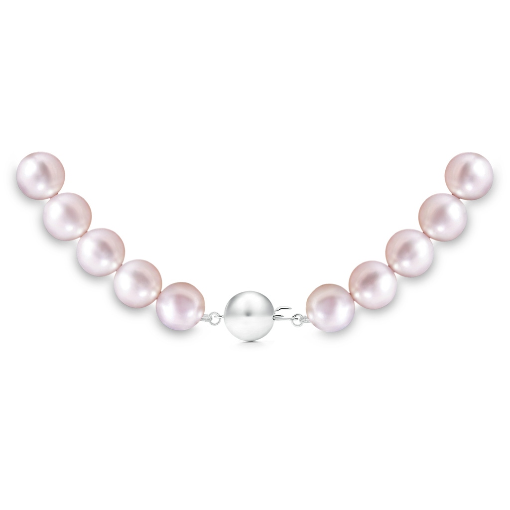 7-8mm Ball Clasp 7-8mm, 16" Single Strand Japanese Akoya Pearl Necklace in White Gold Product Image