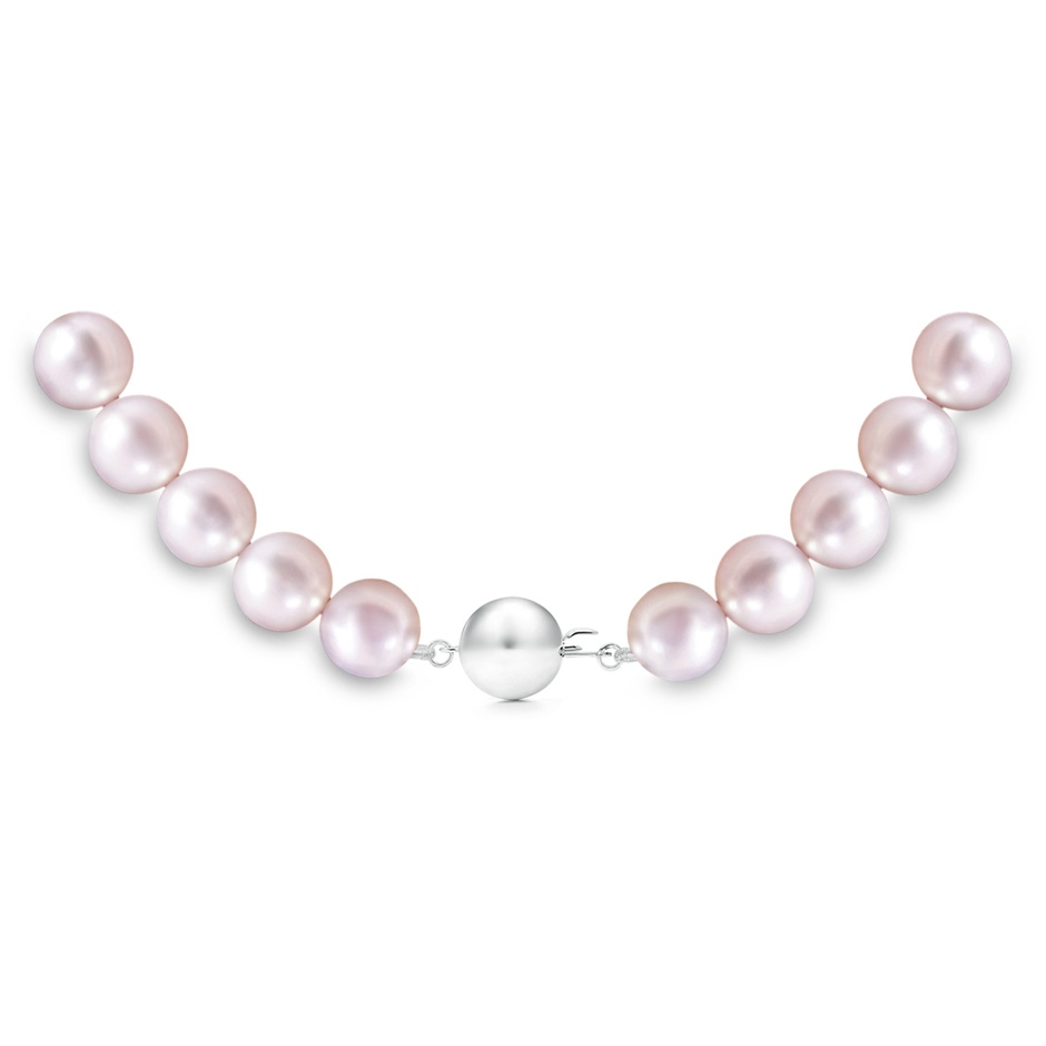 7-8mm Ball Clasp 7-8mm, 16" Single Strand Japanese Akoya Pearl Necklace in White Gold product image