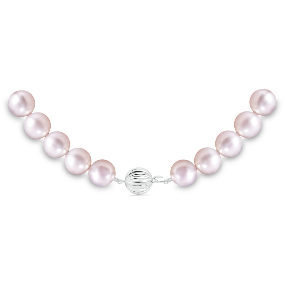 7-8mm Corrugated Ball 7-8mm, 16" Single Strand Japanese Akoya Pearl Necklace in White Gold product image