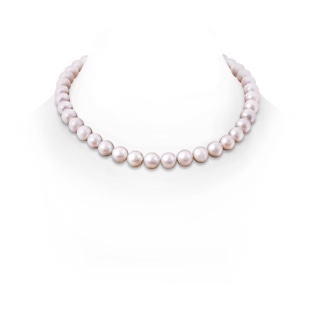 10-11mm Ball Clasp 10-11mm, 16" Classic Freshwater Pearl Necklace in White Gold