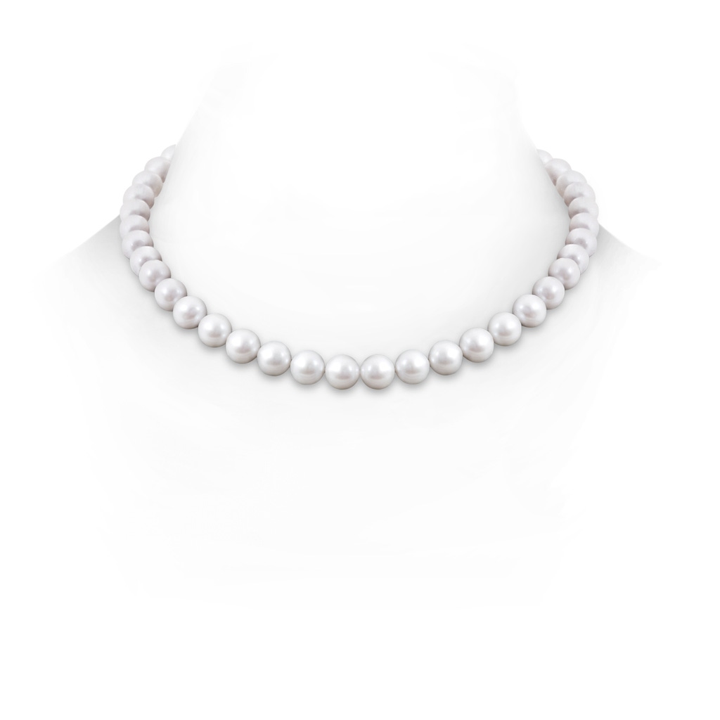 9-10mm Ball Clasp 9-10mm, 16" Freshwater Cultured Pearl Single Line Necklace in S999 Silver