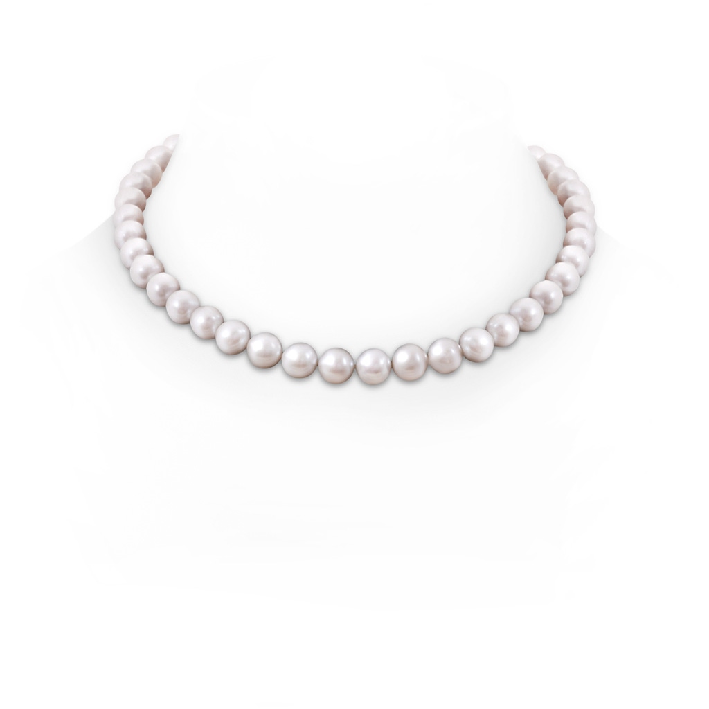 10-11mm Ball Clasp 10-11mm, 18" Classic Freshwater Pearl Necklace in S999 Silver