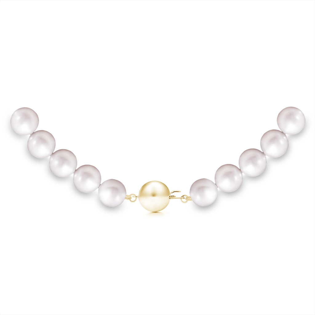 Ball Clasp 6-7mm 6-7mm, 18" Freshwater Pearl Single Strand Necklace in Yellow Gold Product Image