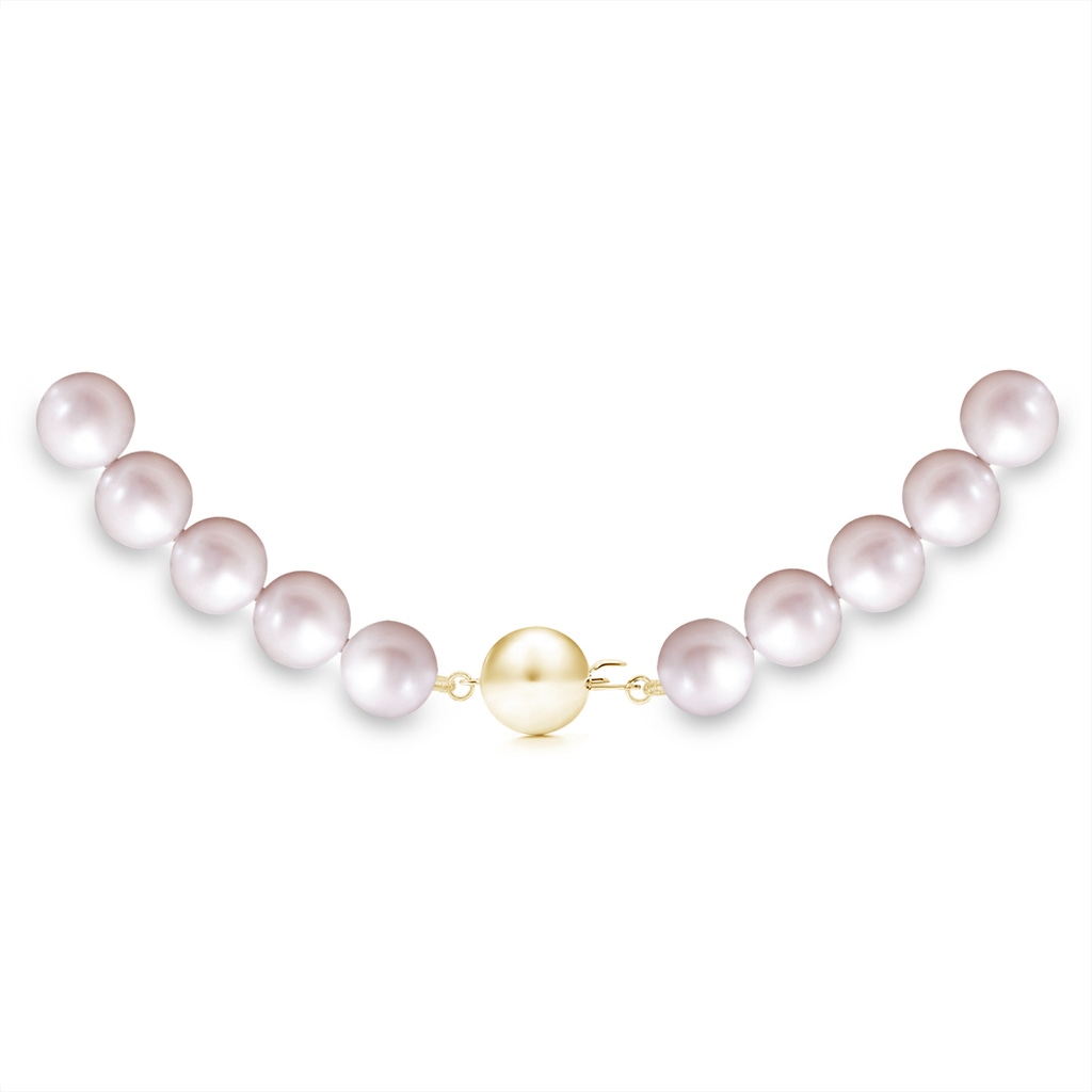 7-8mm Ball Clasp 7-8mm, 18" Single Strand Freshwater Pearl Necklace in Yellow Gold Product Image