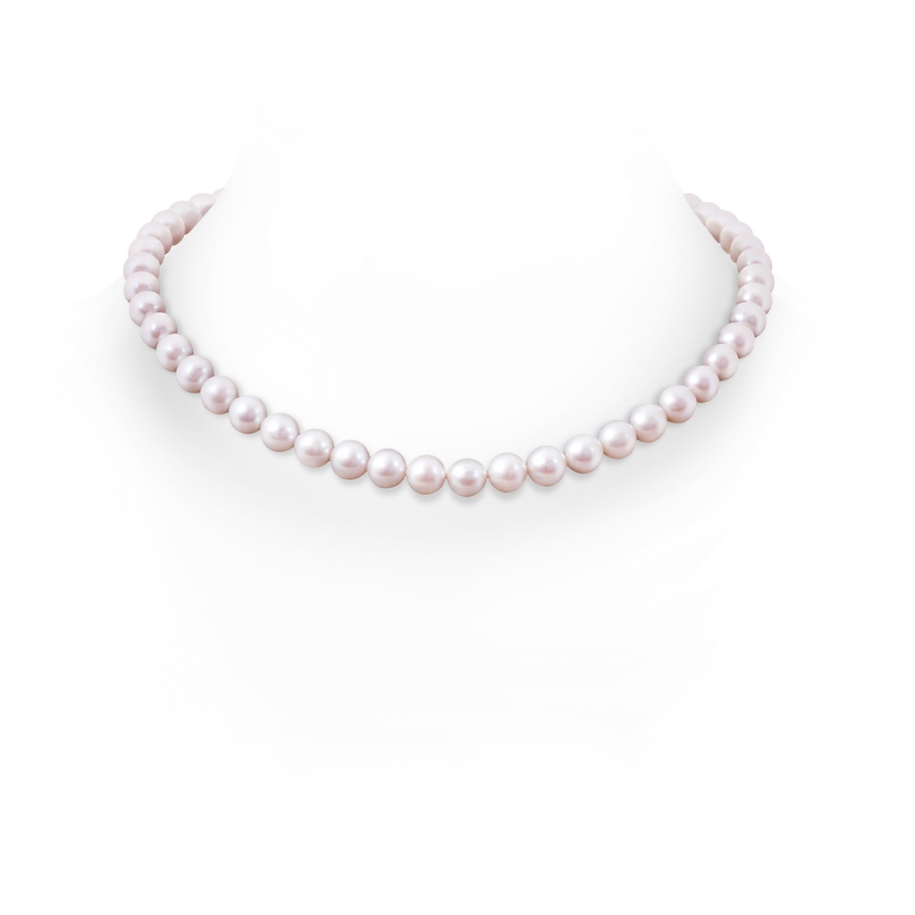 8-9mm Ball Clasp 8-9mm, 18" Freshwater Pearl Single Strand Necklace in S999 Silver