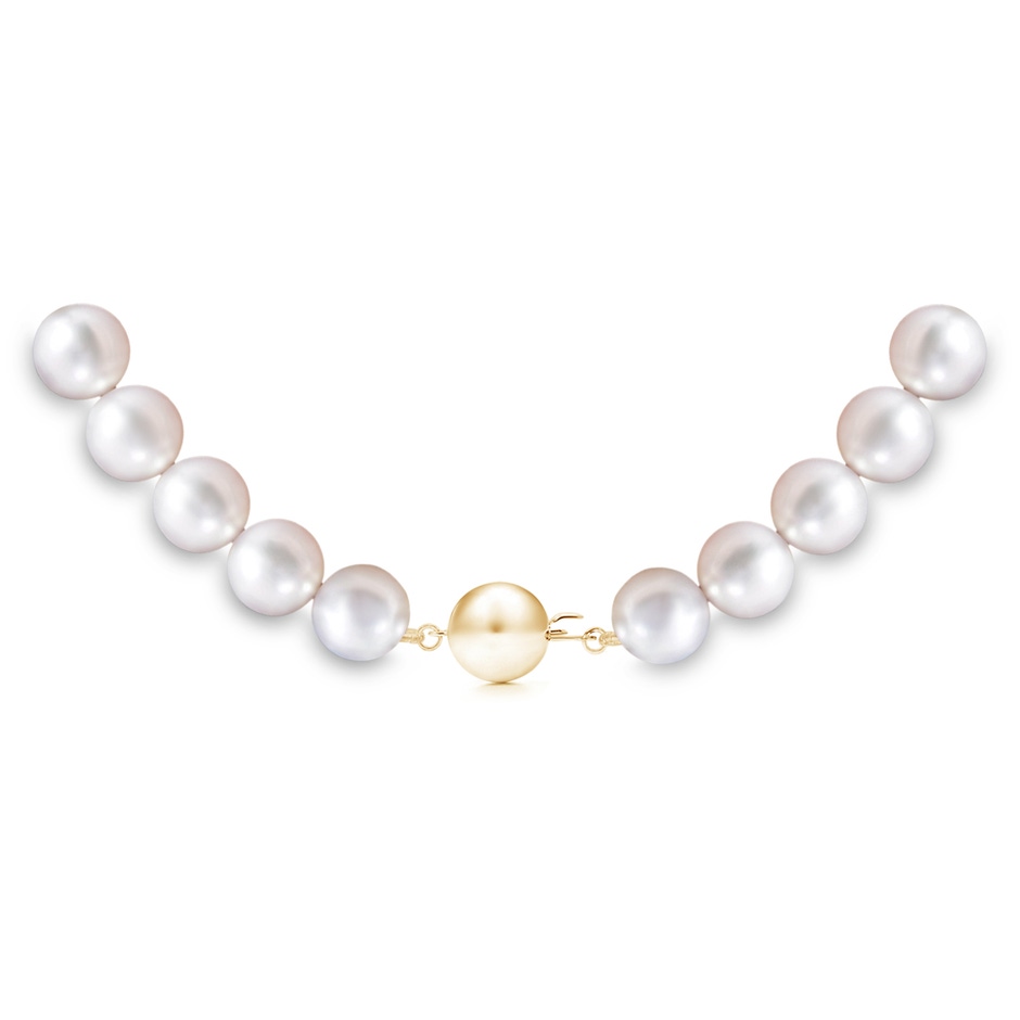 Ball Clasp 6-7mm 6-7mm, 20" Japanese Akoya Pearl Single Strand Necklace in Yellow Gold product image