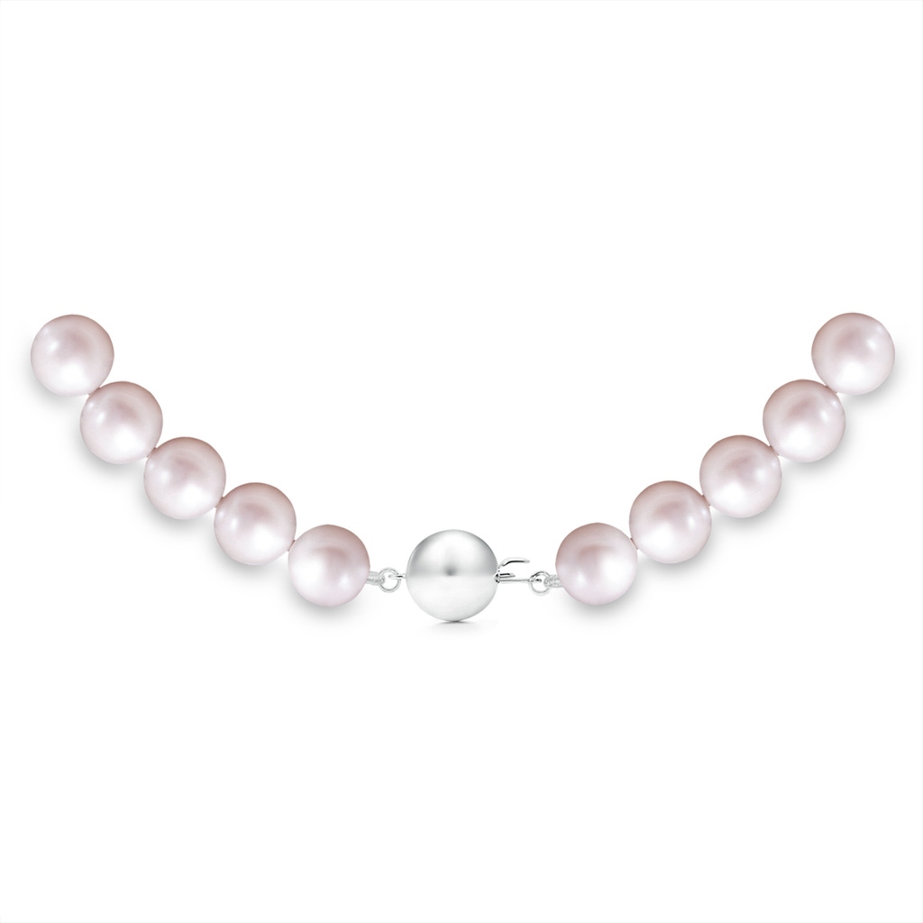 Ball Clasp 6-7mm 6-7mm, 20" Freshwater Pearl Single Strand Necklace in White Gold Product Image