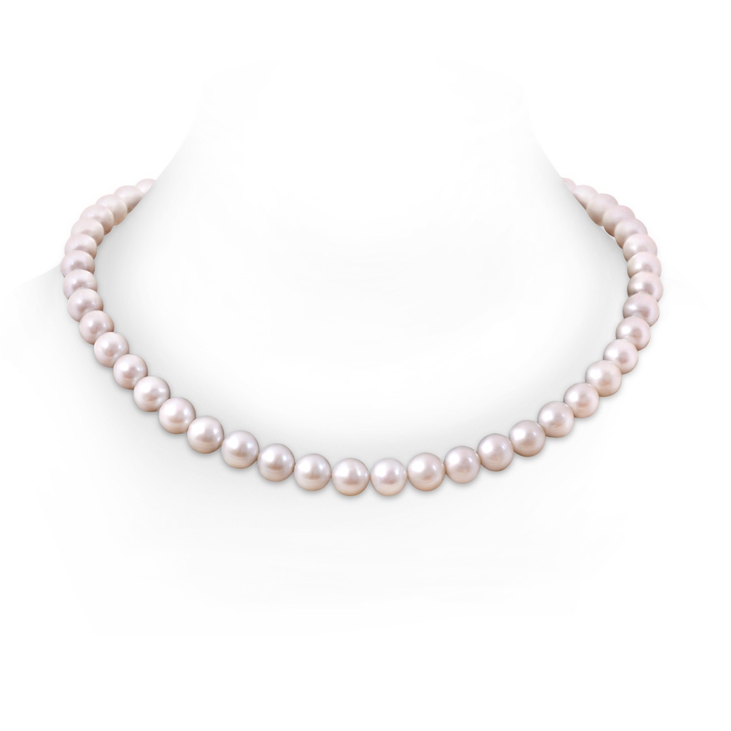 10-11mm Ball Clasp 10-11mm, 22" Classic Freshwater Pearl Necklace in S999 Silver 