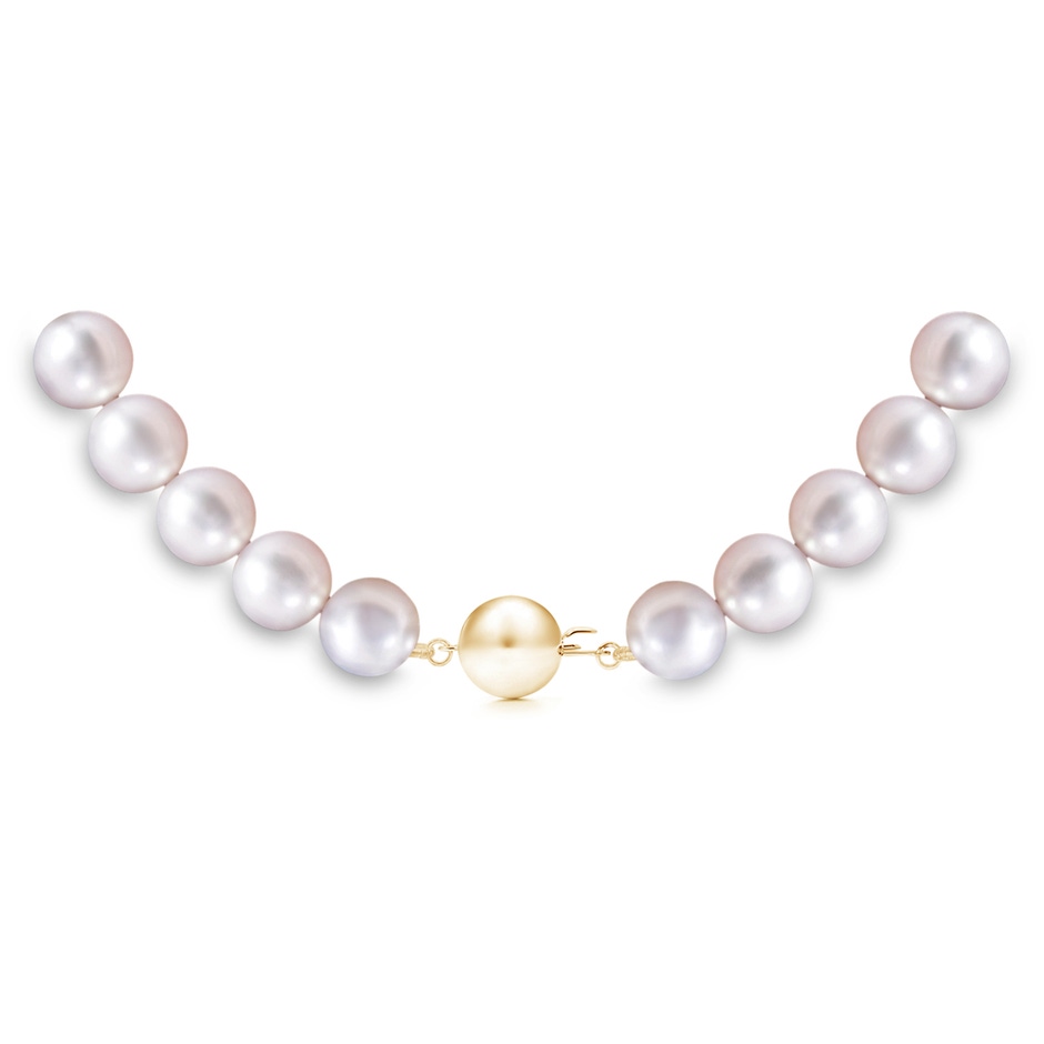 Ball Clasp 6-7mm 6-7mm, 22" Japanese Akoya Pearl Single Strand Necklace in Yellow Gold product image