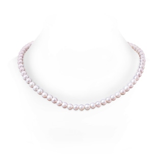 7-8mm Ball Clasp 7-8mm, 22" Single Strand Freshwater Pearl Necklace in S999 Silver