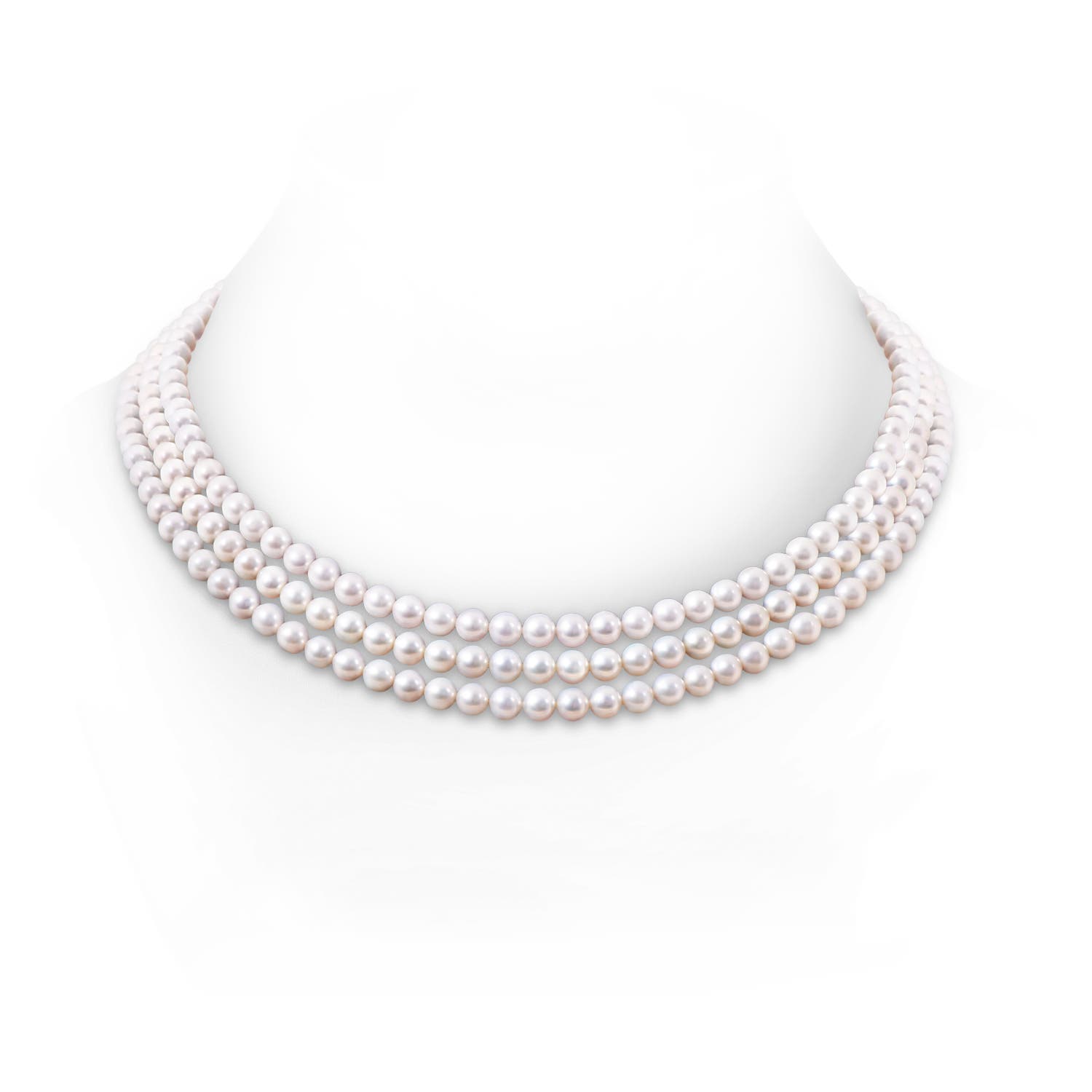 Triple Pearl Layered Necklace – Fahrya
