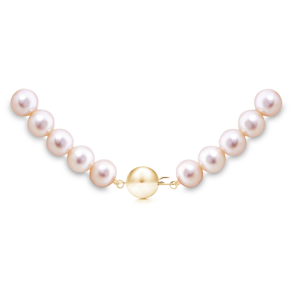 6.5-7mm Ball Clasp 18" Freshwater Pearl Princess Necklace in Yellow Gold product image