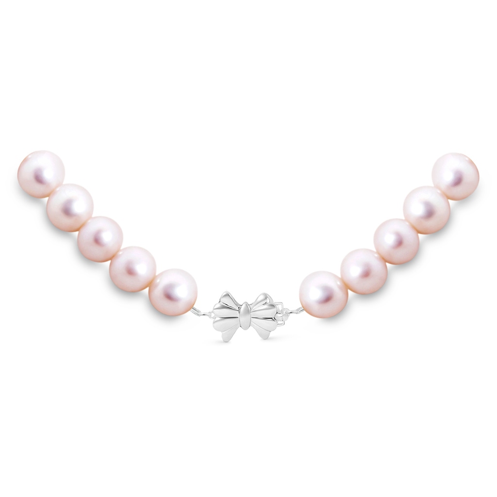 7.5-8mm Single Row Bow 22" Freshwater Cultured Pearl Single Line Matinee Strand in White Gold Product Image